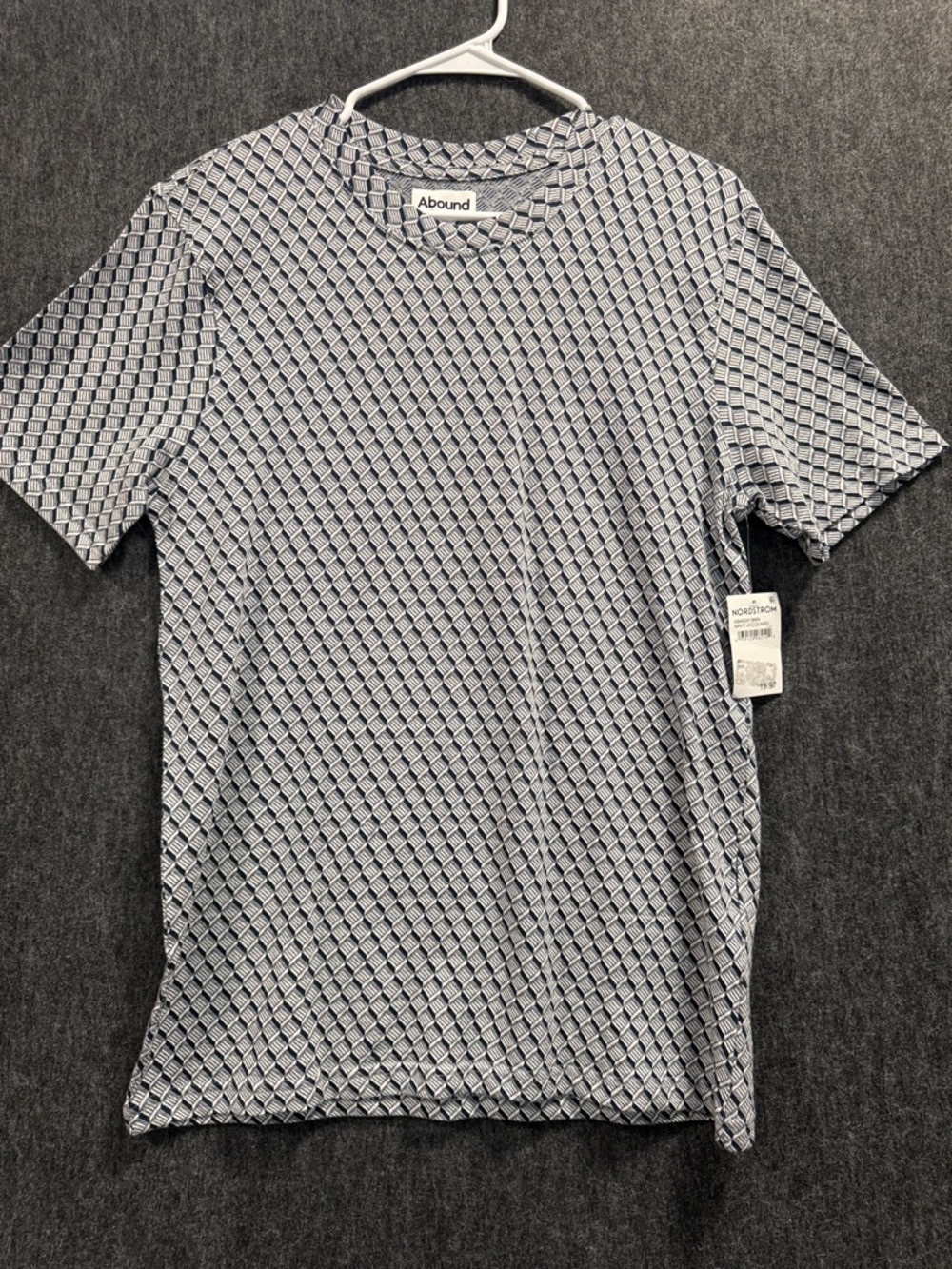 Abound Women’s Geometric Short Sleeve Tee - Navy & White